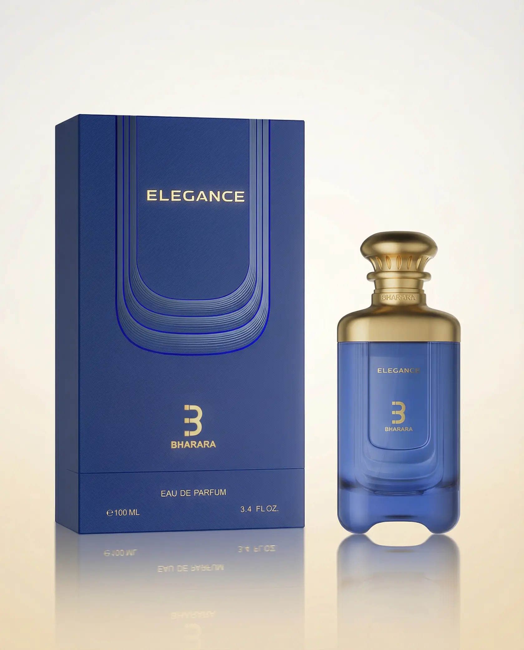 BHARARA Elegance Men's Alcohol-Based Fruity Wood Fragrance Eau de Parfum - Single Item (100 ml / 3.4 Fl Oz)