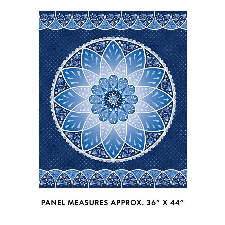 Fabric Benartex Moonlight Serenade Moonlight Blossom Panel 17221-56