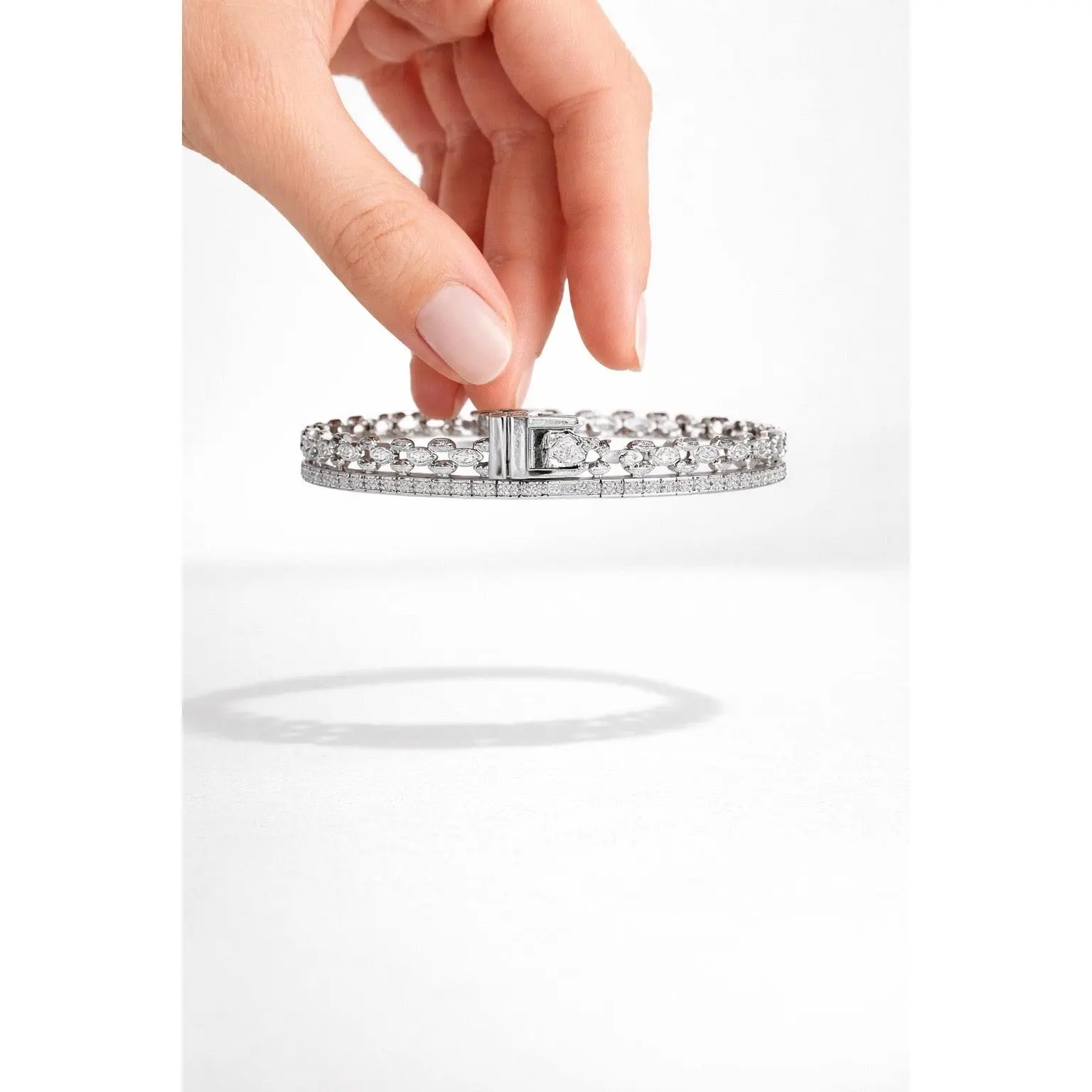 D color Moissanite Diamond Bangle