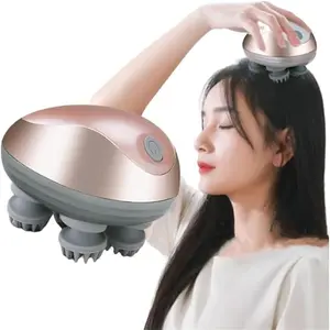 USB Rechargeable Scalp Massager, Portable Head Massage Device, Multi-Functional Use, Scalp Stimulator, Pet Fur Grooming Tool, Lithium Battery Included
