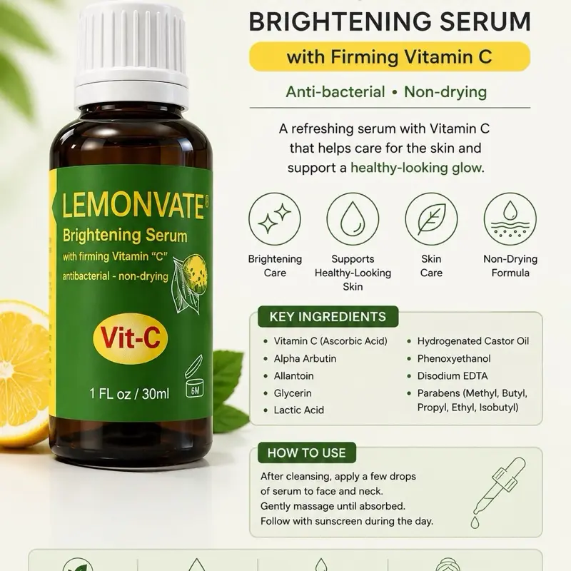 LEMONVATE Vitamin C Brightening Serum – 30 mL