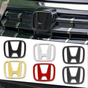 Rear Boot Badges Front Hood Trunk Emblem logo for Honda Civic Fit Jazz Accord CRV HRV City Odyssey Passport Pilot Vezel Auto Accessories Vehicle