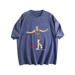 washed cotton oversize Caitlin Clark Tee Unisex Fan funny graphic tshirt y2k  fashion Streetwear Comfort Shortsleeve Casual Top Trending Easy Care Machine Wash Safe summerwins