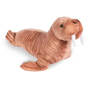 Real Planet™ Brown Walrus Realistic Plush Stuffed Animal