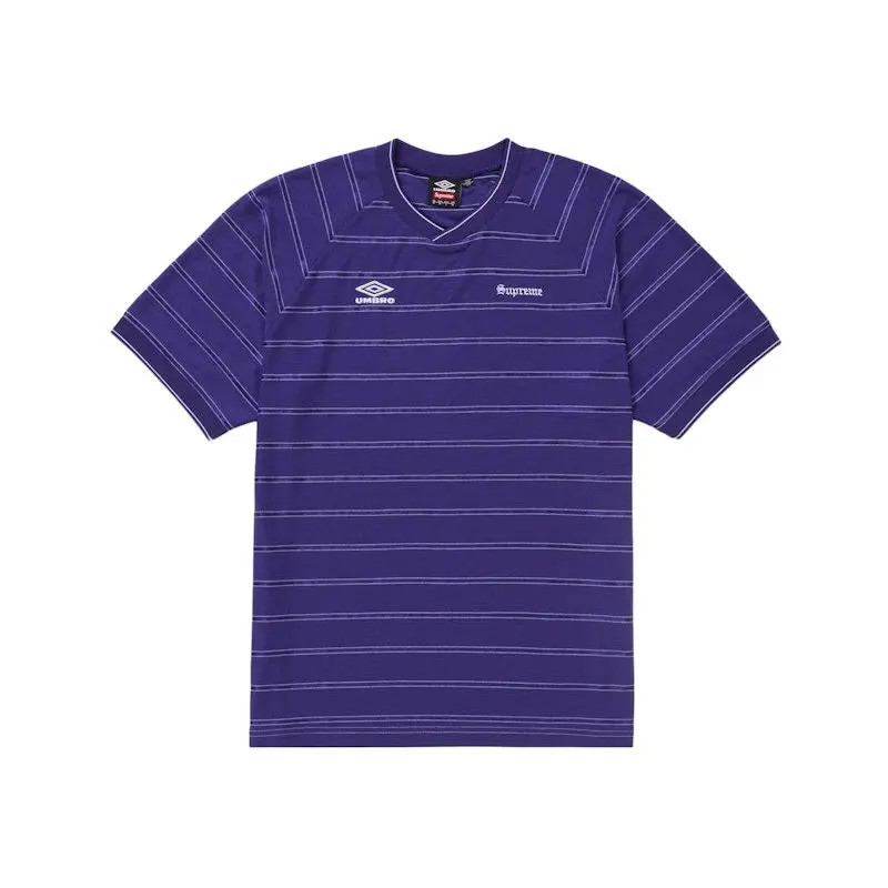 Supreme Men's Umbro Stripe Soccer Jersey Purple, from StockX