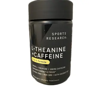 Sports Research L-Theanine + Caffeine - Sports Dietary Supplement moringa power