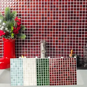 Ten peeling and pasting kitchen splash boards are pasted on the tiles, and the pasted wall tiles are waterproof and self-adhesive splash boards are pasted on the bathroom tiles.