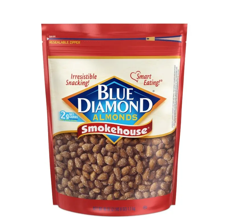 Blue Diamond Smokehouse Almonds 40 oz Protein Nut Snack with Irresistible Snacking Flavor US Made Non-GMO Gluten-Free 6g Protein