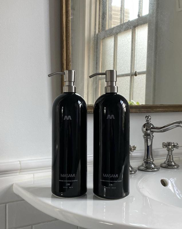 Masami Mekabu Hydrating Pro-Ocean Conditioner - Vegan, Salon Quality, Refillable Bottle, Cruelty Free, Sulfate Free Haircare Shampoo - Aloe