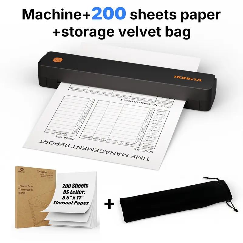 Machine+200 sheets paper+storage velvet bagx1