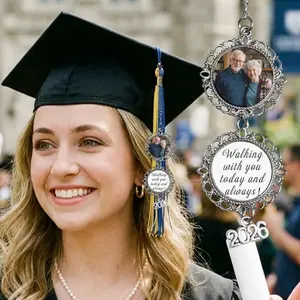 Custom Graduation Photo Charm, Memorial Tassel Pendant, Perfect Charm Gifts