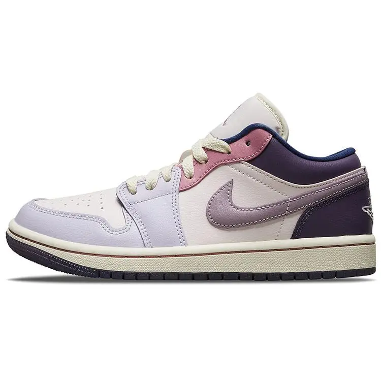 Jordan 1 Low Pastel Purple Retro Cushioned Basketball Shoes Women's DZ2768-651