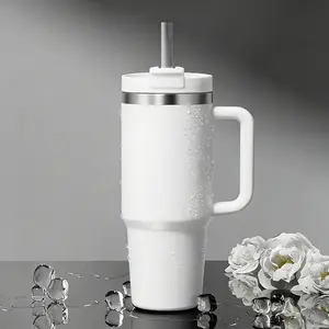 1200ml ultra-large capacity stainless steel vacuum cup for men and women, outdoor sports coffee cup, portable car cup, easy-to-use ice-cool cup, water bottle, vacuum flask, water cup