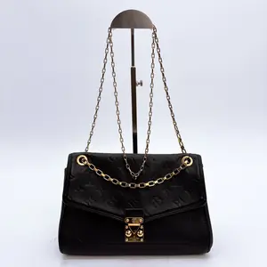 Pre-owned Louis Vuitton leather Shoulder Bags Black Monogram Empreinte St Germain PM Bag