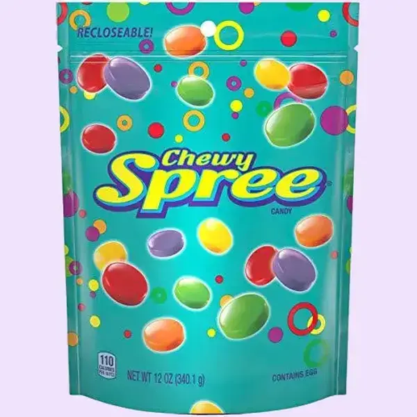Treat yourself to a burst of bold flavor with Spree Chewy Fruity Candy (12 oz), the ultimate sweet-and-sour snack on the go.