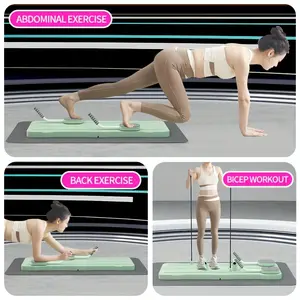High-quality all-in-one Pilates board for women, foldable and portable Pilates improvement machine for home use, Pilates equipment, foldable improvement machine Pilates machine, suitable for home exercise, multifunctional abdominal exercise board,