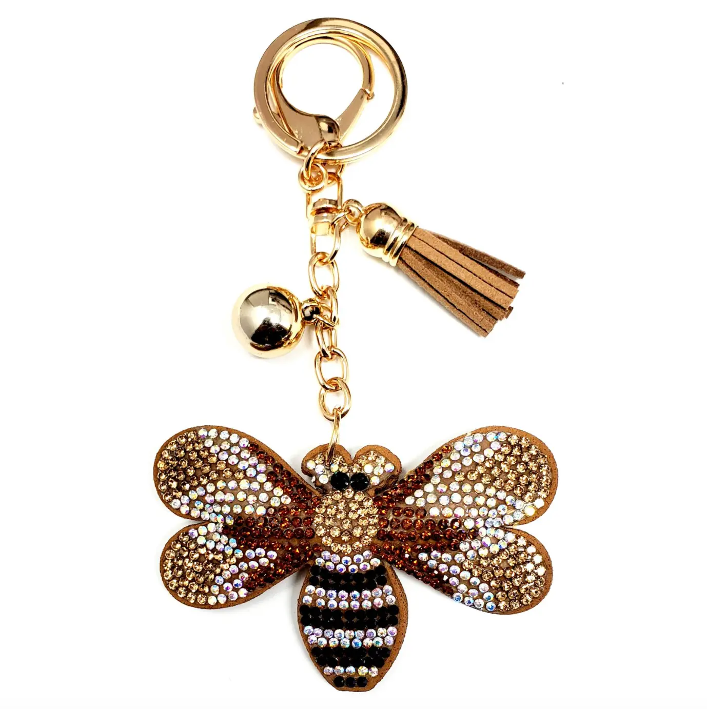Brown Bumble Bee Gold Hardware