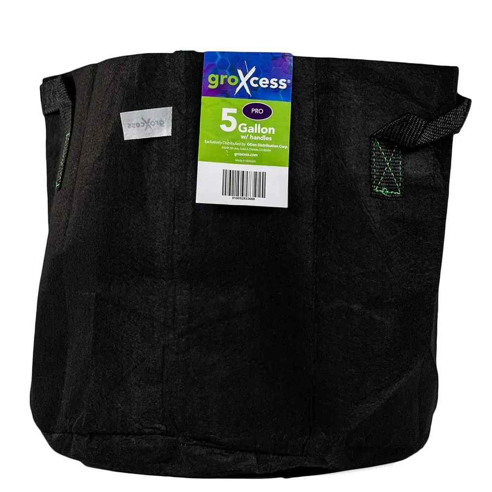 GroXcess Cloth Pot 5 Gallon with Handles