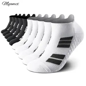 Mqamex 6 Pairs of Sports No Show Socks for Men and Women Terry Soles Absorb Sweat Breathable White Ankle Socks for Daily Wear Comfortable and Stylish Tubesocks Training Menswear Day Sporty heavy-duty cold weather outdoor sport sock thickened Athletic