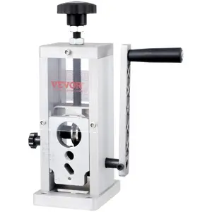 VEVOR Manual Wire Stripping Machine, 0.06''-1.5'' Copper Stripper with Hand Crank or Drill Powered, Visible Stripping Depth Reference, Portable Aluminum Frame Wire Peeler for Scrap Copper Recycling