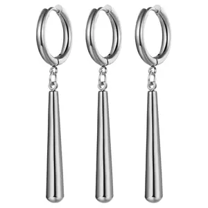 Men Roronoa Zoro Earrings Set: Dangle Drop Stainless Steel Clip On Hanging Stainless Steel Earrings  Jewellery for Anime Lovers