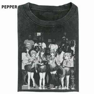 Doki Doki Literature Club T Shirt Ddlc Crossover Meme Tee Dark Anime Graphic Streetwear Viral Tiktok Merch - Vintage All Purpose Cotton Tee