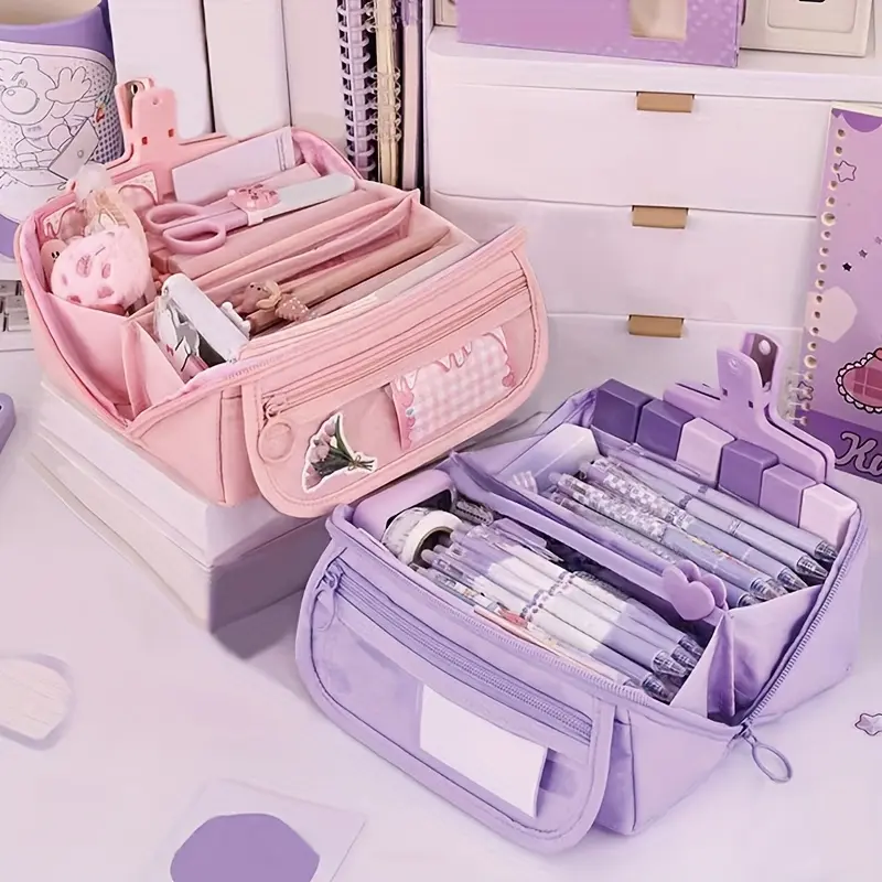 Multifunctional Large-Capacity Creative Pencil Case - Office Stationery Organizer That Organizes Stationery Efficiently, Portable Office Essential, Thoughtful Gift for Students