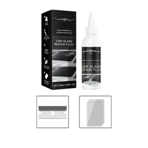 Car Glass Repair Adhesive Nano Liquid Windshield Crack Filler Auto Window Fix Kit Fast Transparent Scratch Sealant Durable Glass Restoration Tool for Cars