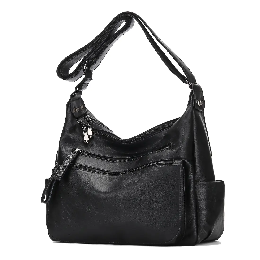 Artwell Fashion Crossbody Bag For Women Shoulder Bag Soft PU Leather Handbags Purses Multi Pocket Hobo Tote Bag
