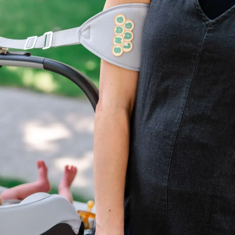 Snug Lug Infant Car Seat Carrying Strap - Ergonomic & Comfortable - Holds 130+ lbs - Universal Fit - Light Grey