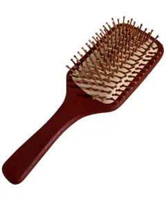 Sandalwood Paddle Brush XL - Natural Wooden Bristles for Thick Long Hair - Anti-Static Scalp Massage Detangling Brush