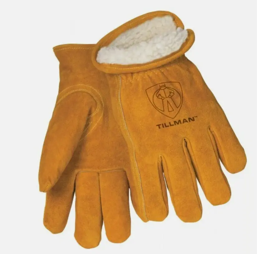 Tillman Cold Weather Leather Lined Heavy Duty Insulated Work Gloves for Durability and Warmth in Cold Weather Activities