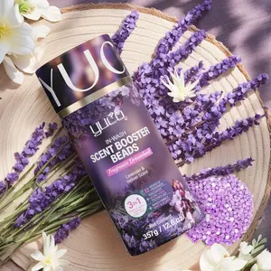 YUCO Scent Beads Laundry Natural,Ultra-Concentrated Two-Color Laundry Beads,Effective Fabric Deodorizer,Soften,Static Free,Microcapsule Tech Scent Lock Fresh Last 12Weeks(Lavender Amberwood,12.6OZ)