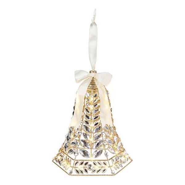 August & Leo 12" LED Jeweled Bell