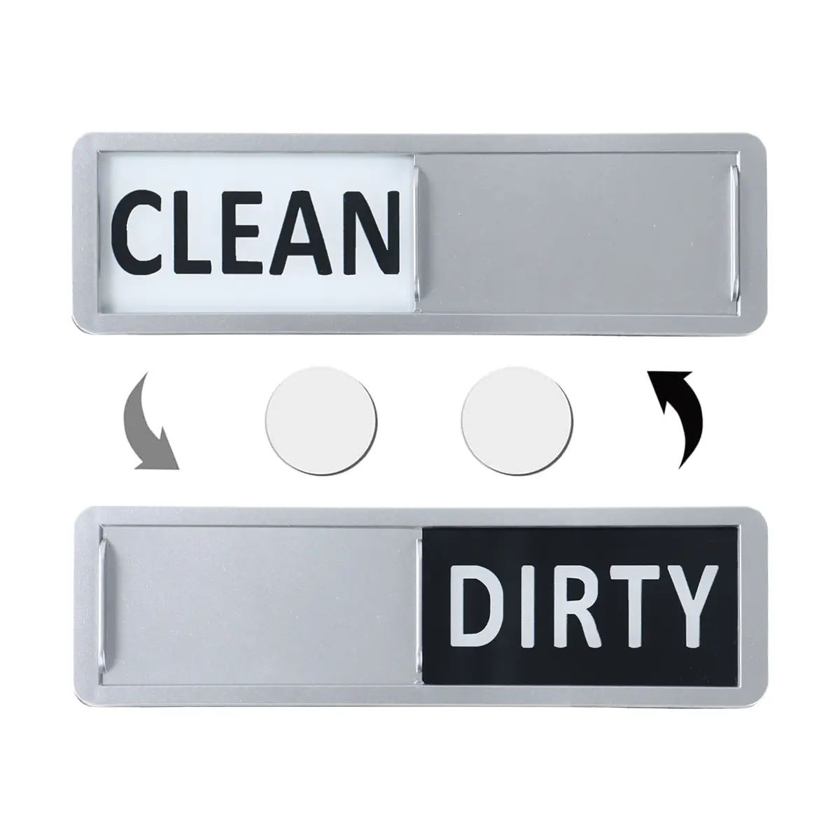 Dishwasher Magnet Clean Dirty Sign Strong Magnet Non-Scratch Clean Dirty Magnet for Dishwasher Kitchen Organizers and Storage Decor Accessories Easy to Read Slide