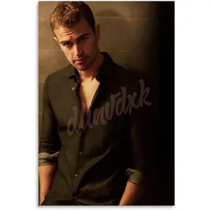 Film Actor Theo James Poster Handsome Portrait Posters (3) Canvas Painting Posters And Prints Wall Art for Living Room Bedroom Decor
