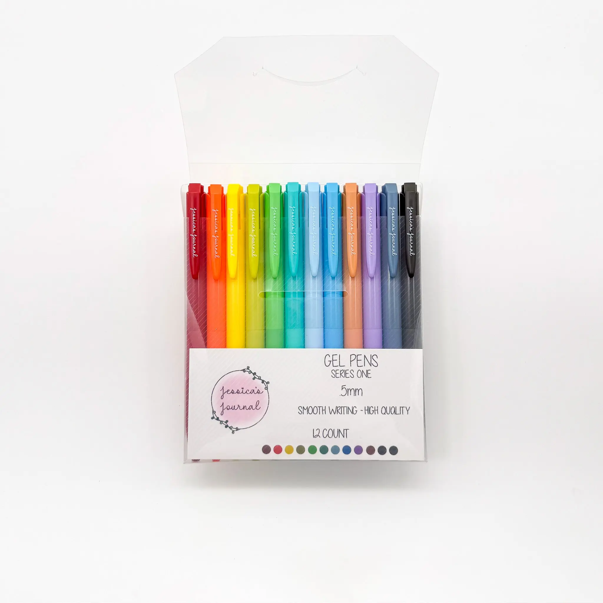 Gel Pens 5mm Smooth Writing High Quality 12 Count Assorted Colors Per Pack- Series 1 and 2