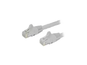StarTech N6PATCH12WH StarTech.com Cat6 Patch Cable - 12 ft. - White Ethernet Cable - Snagless RJ45 Cable - Ethernet Cord - Cat 6 Cable
