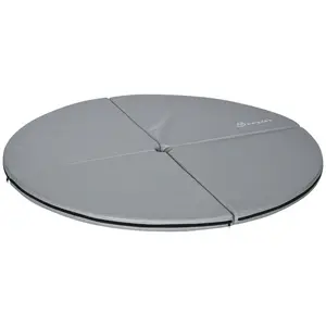 Soozier Pole Dance Mat, 2"T x 5'W Folding Pole Dance Mat for Home, Lightweight and Foldable, Grey On-Site