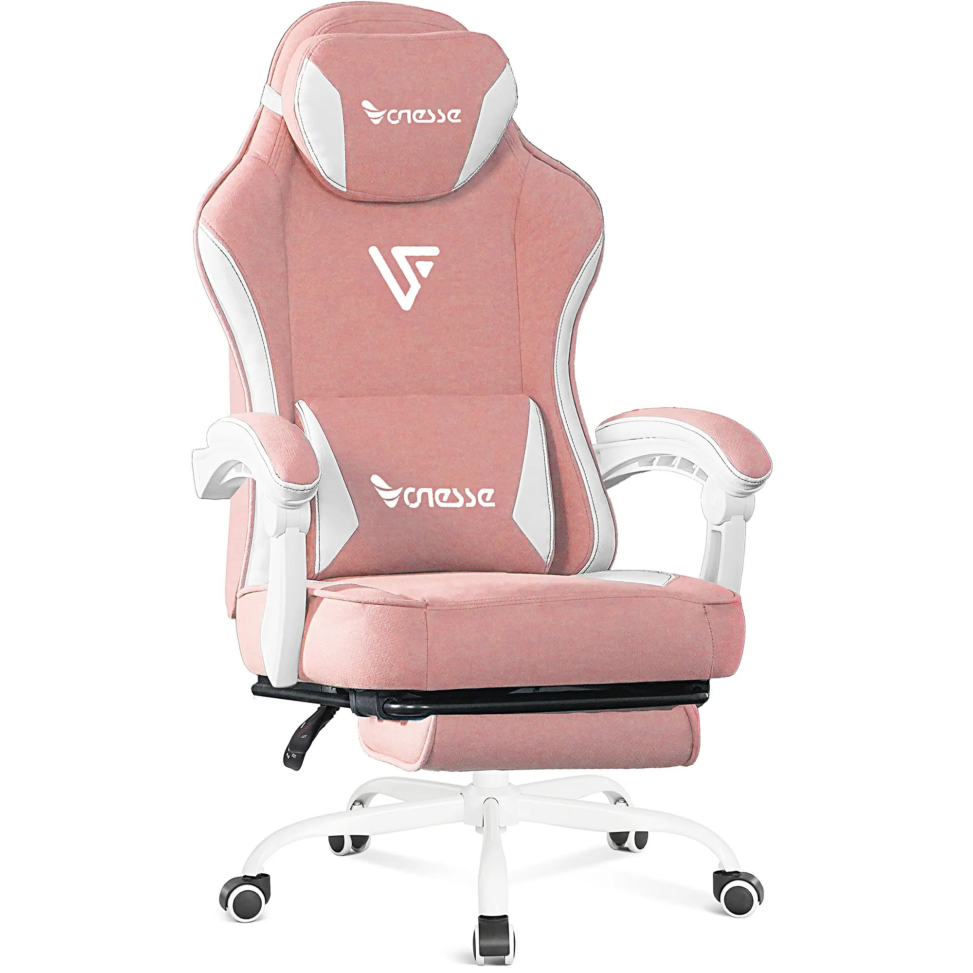 Zeanus Pink Gaming Chair for Adults - High Back, Swivel, Ergonomic, and Massage Feature, Office and Gaming Use, High Back Design