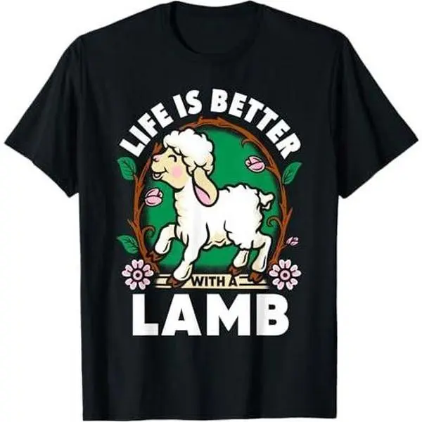 Life Is Better Lamb Lover Farm Farmer Life Sheep T-Shirt