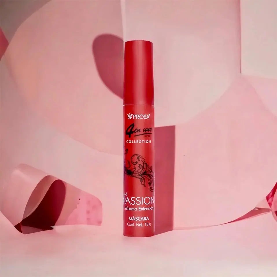 Prosa 4 En Uno Mascara - Red Passion - Sensual Love - Intense Volume - Maximum Extension