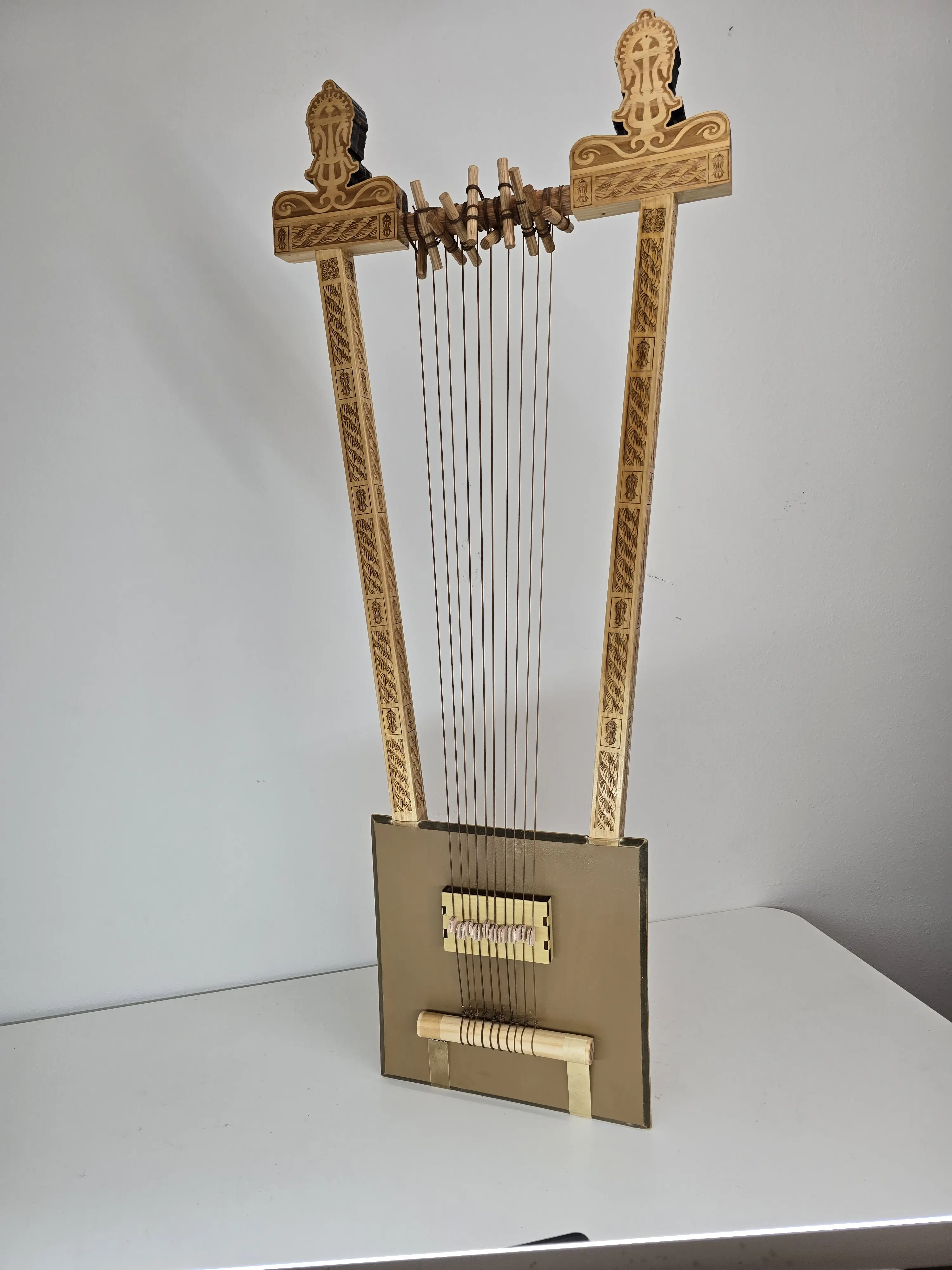 Coptic Orthodox Instruments Begena Harp of David Ethiopian Orthodox Christian Musical Instrument ...
