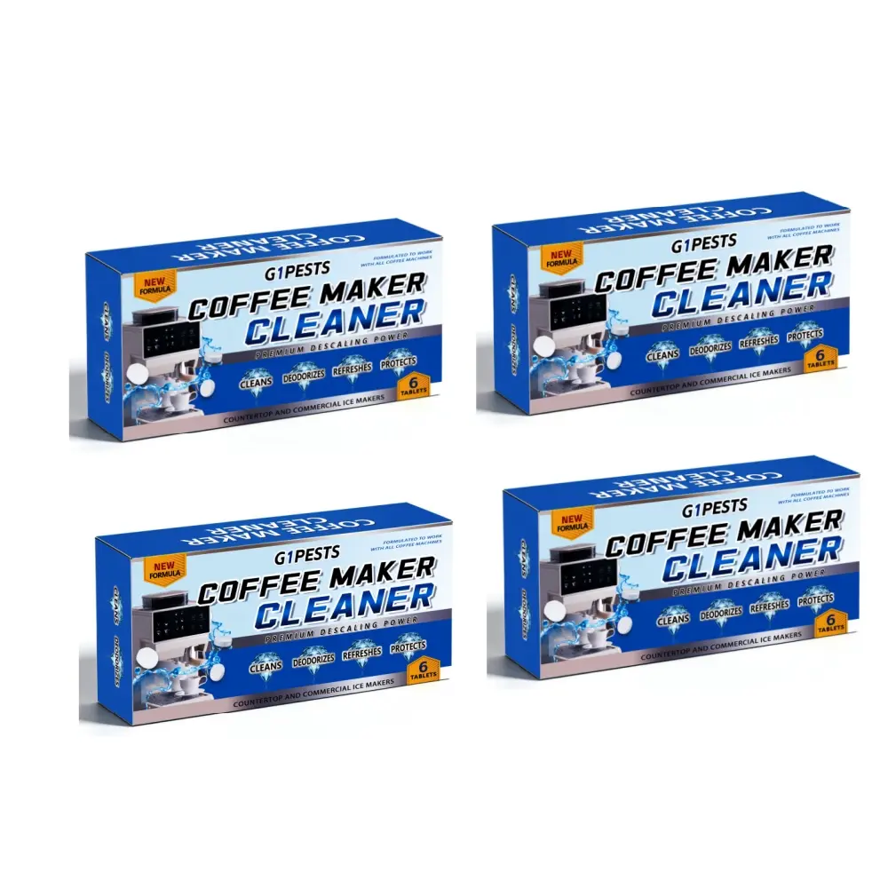 Coffee Machine Cleaner Descaler Tablets - 24 Pack, Deep Cleaning and Descaling for All Coffee Makers , Coffee Maker Pot Descaling & Cleaning Tabs, Descale Drip Coffe And Espresso Machines Washing