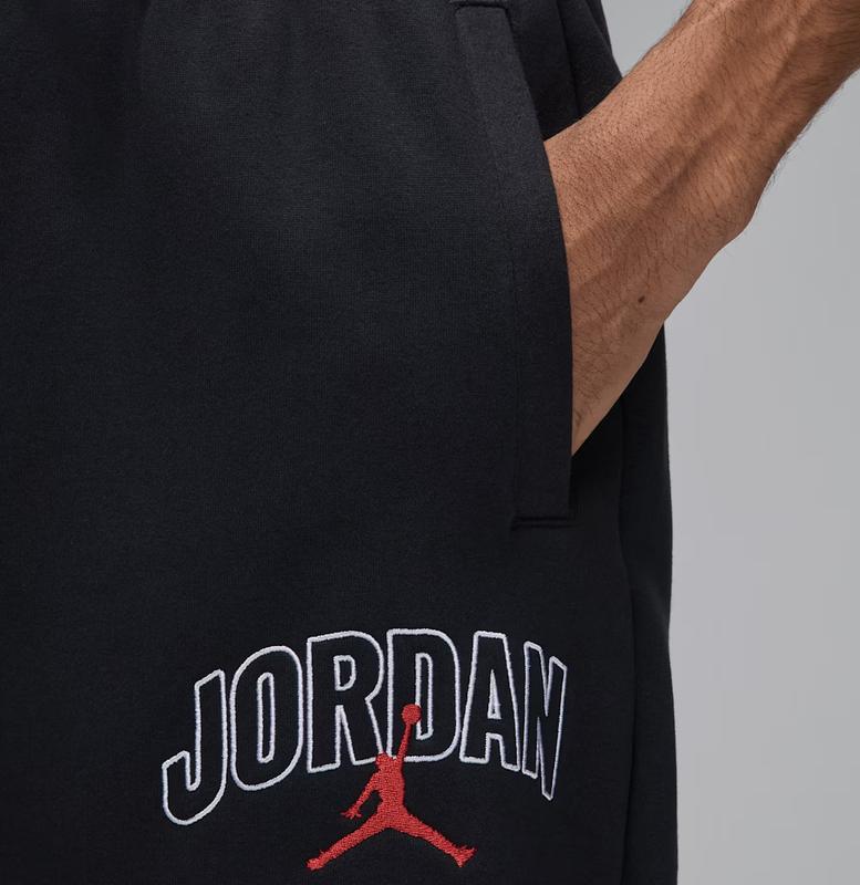Nike Air Jordan Brooklyn Fleece Wordmark Logo Oversized Sweatpants Straight Men’s Athletic Sport Activewear