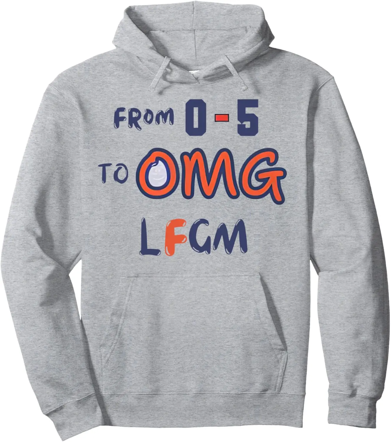 Funny From 0-5 To OMG LFGM Ready For October-Mets Pullover Hoodie