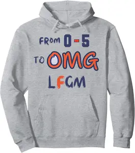Funny From 0-5 To OMG LFGM Ready For October-Mets Pullover Hoodie