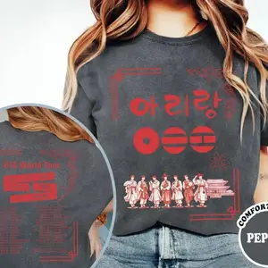 World Tour 2026 Shirt, Bangtan Boys Comeback 2026 Tee, Kpop Concert Merch Graphic, ARMY Fan Gift T-Shirt B
