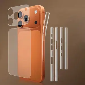 Lens Cutout Base Protection Film Back Film + Side Sticker for iPhone 17 Pro Max 17pro Anti-Scratch Full Screen Protector Accessories
