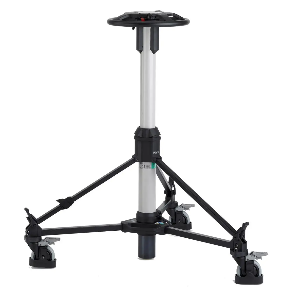 Vinten Vision Ped Plus Studio Camera Pedestal Wheel Equipment - Adjustable Height Camera Accessories, 66 lbs Max Support, Single Unit